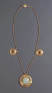 Necklace with Three Pendants by Unknown Artist