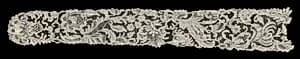 Needlepoint Lace Lappet by Unknown Artist