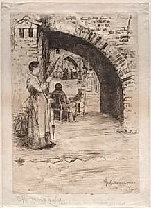 Net Makers by Otto H. Bacher (American, 1856–1909)