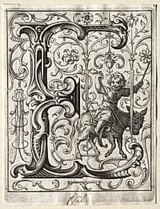 New ABC Booklet:  E by Lucas Kilian (German, 1579–1637)