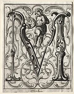 New ABC Booklet:  M by Lucas Kilian (German, 1579–1637)