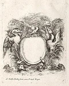 New Model for a Cartouche by Stefano Della Bella (Italian, 1610–1664)