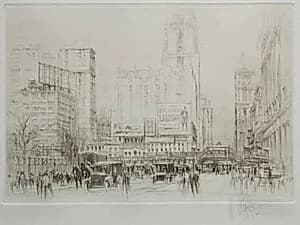 New York City: 42nd Street by William Walcot (British, 1874–1943)