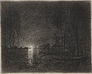 Nightpiece by Charles François Daubigny (French, 1817–1878)