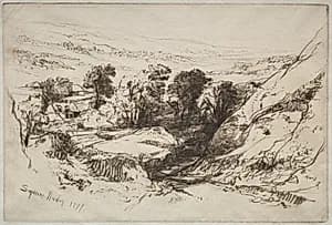 Nine Barrow Down by Francis Seymour Haden (British, 1818–1910)