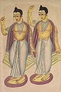 Nitai and Gaur by Unknown Artist