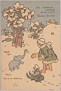 Noël (Holiday Card) by George Auriol (French, 1863–1938)