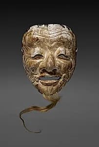 Noh Mask of Okina by Unknown Artist