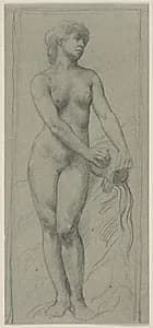 Nude Woman by Alphonse Legros (French, 1837–1911)