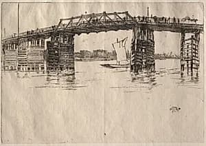 Old Battersea Bridge by James McNeill Whistler (American, 1834–1903)