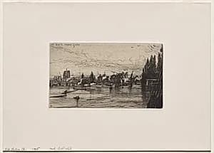 Old Chelsea Church by Francis Seymour Haden (British, 1818–1910)