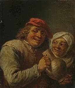Old Man and Woman by David Teniers (Flemish, 1610–1690)