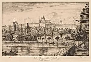 Old Prague by T. Frantisek Simon (Czech, 1877–1942)
