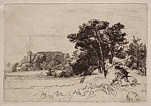 Old Willesley House by Francis Seymour Haden (British, 1818–1910)