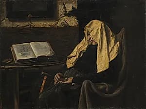 Old Woman Asleep by Unknown Artist