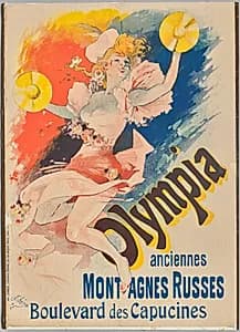 Olympia Montagne Russes by Jules Chéret (French, 1836–1932)