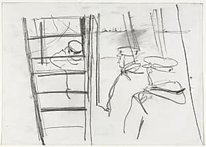 On Deck by Muirhead Bone (British, 1876–1953)