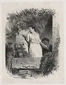 On the Balcony by Célestin François Nanteuil (French, 1813–1873)
