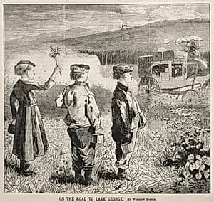 On the Road to Lake George by Winslow Homer (American, 1836–1910)
