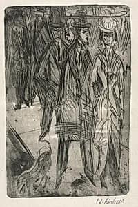 On the Street by Ernst Ludwig Kirchner (German, 1880–1938)