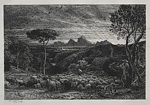 Opening the Fold by Samuel Palmer (British, 1805–1881)