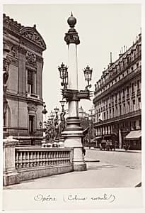 Opéra (Rostral Column) by Charles Marville (French, 1813–1879)
