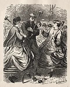 Our Croquet Party by George Louis Palmella Busson Du Maurier (British, 1834–1896)