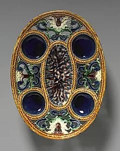Oval Dish by Bernard Palissy (French, 1510–1589)