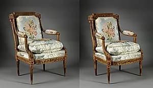 Pair of Armchairs (Fauteuil) by Nicolas-Denis Delaisement (French)