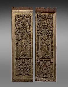 Pair of Carved Panels by Unknown Artist