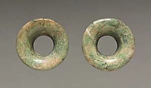 Pair of Ear Ornaments by Unknown Artist