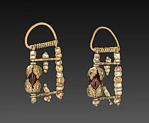 Pair of Earrings by Unknown Artist