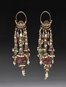 Pair of Earrings by Unknown Artist