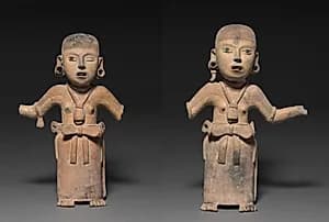 Pair of Female Figures by Unknown Artist