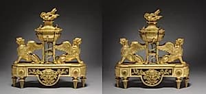 Pair of Firedogs by Unknown Artist