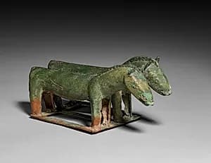 Pair of Horses by Unknown Artist