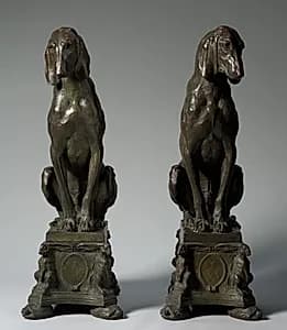 Pair of Hounds by Charles Cary Rumsey (American, 1879–1922)