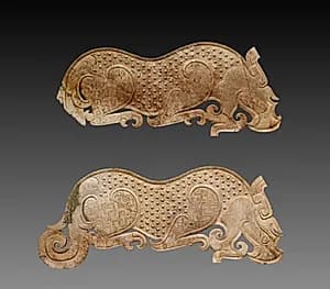 Pair of Jade Plaques by Unknown Artist