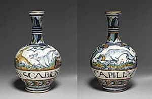 Pair of Pharmacy Bottles by Unknown Artist