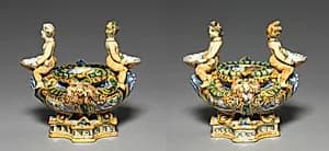 Pair of Saltcellars by the Patanazzi Family (Italian)
