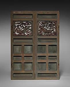Pair of Shrine Doors by Unknown Artist