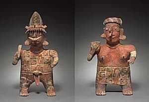 Pair of Standing Figures by Unknown Artist