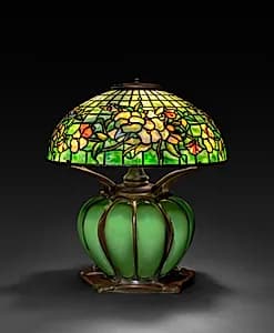 Pansy Border Table Lamp by Clara Wolcott Driscoll (American, 1861–1944)