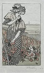 Paris Almanac, 1897:  Autumn
 by Auguste Louis Lepère (French, 1849–1918)