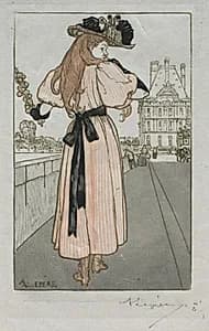 Paris Almanac, 1897:  Spring by Auguste Louis Lepère (French, 1849–1918)