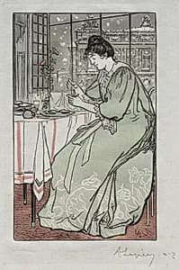 Paris Almanac, 1897:  Winter by Auguste Louis Lepère (French, 1849–1918)