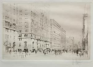 Park Avenue, New York by William Walcot (British, 1874–1943)