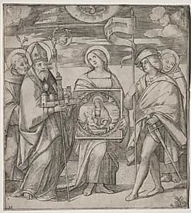 Patron Saints of Bologna by Giacomo Francia (Italian, before 1486–1557)