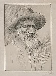 Paysan des Vosges by Alphonse Legros (French, 1837–1911)
