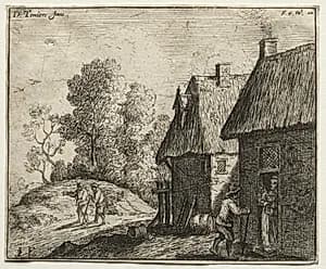 Peasant Talking to a Woman by David Teniers (Flemish, 1610–1690)